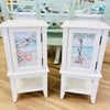 Coastal Accent Table/Cabinet w/ Anastasia Musick Art