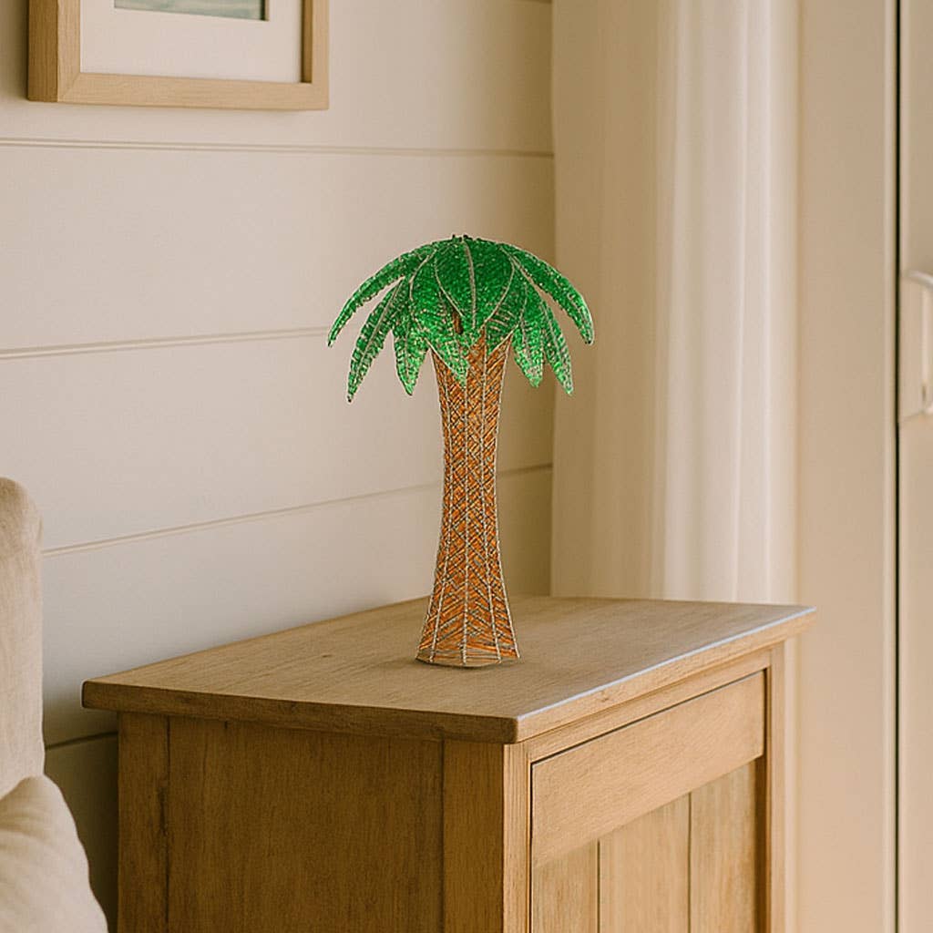 Beaded Palm Tree Table Setter