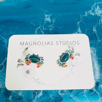 Assorted Crab Stud Polymer Clay Earrings