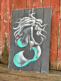 Wood Plank Mermaid