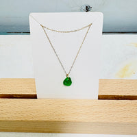 Sea Glass Drop Necklace