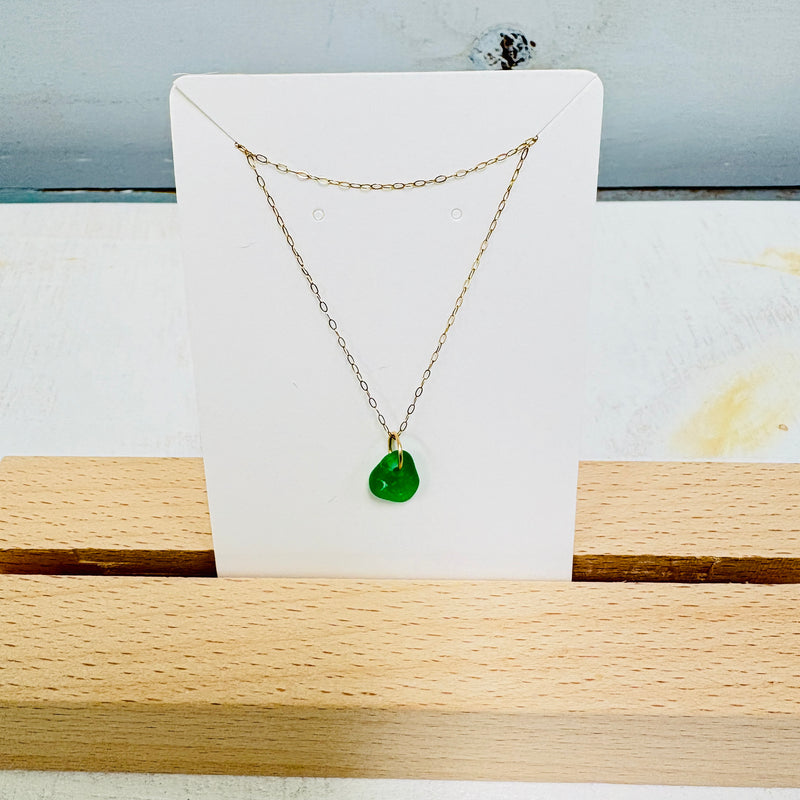 Sea Glass Drop Necklace