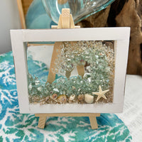 Assorted Mini Framed Resin Art w/ Wooden Easel