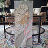 Assorted Mermaid Paintings on Wood w/Glass Embellishments Sunshine & Sweet Peas Coastal Decor