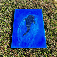 Whale Shark Painting w/Resin Overlay - Sunshine & Sweet Pea's Coastal Decor