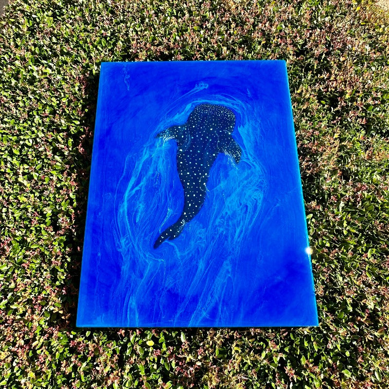 Whale Shark Painting w/Resin