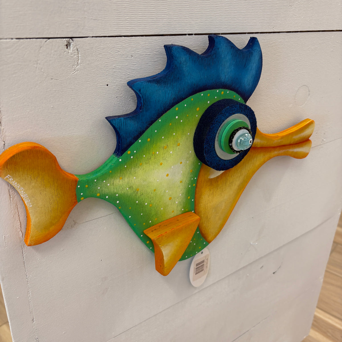 "Huey Lipz" Wooden Funky Fish