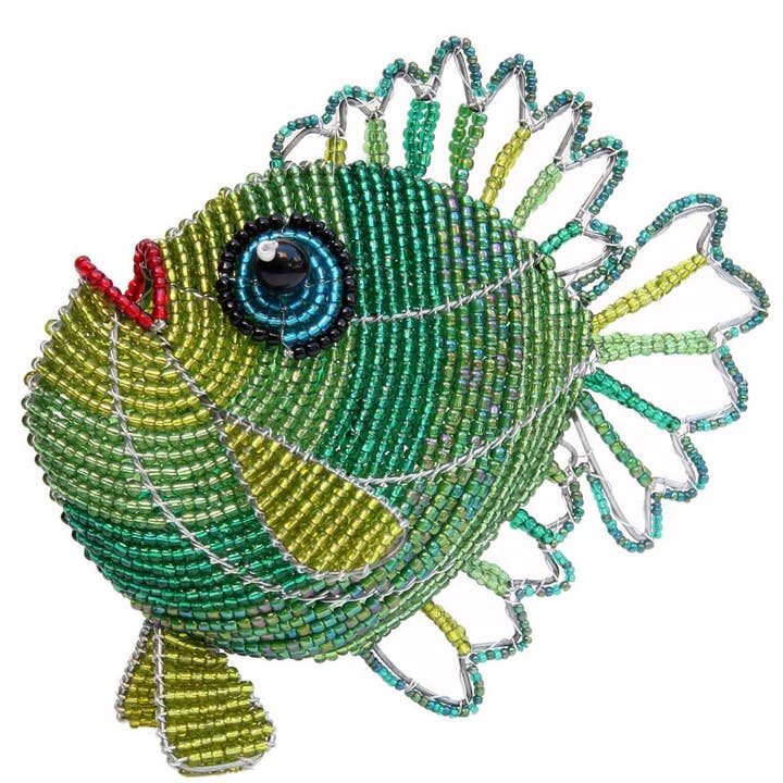 Umbre Beaded Fish Christmas Ornament (assorted)