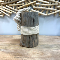 Driftwood and Rope Doorstops