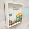 "Dreaming of a house by the sea..." 3-D Shadow Box Wall Art