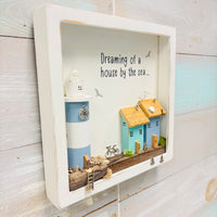 "Dreaming of a house by the sea..." 3-D Shadow Box Wall Art