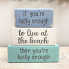 Coastal Wooden Word Blocks Sunshine & Sweet Peas Coastal Deco