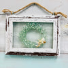Assorted Holiday Coastal Glass Art w/ Shells, Glass, Resin, Sand- 4"x 6"