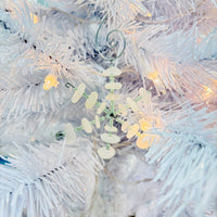 Assorted Sea Glass and Beaded Snowflake Ornaments