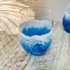 Beach Inspired Resin Stemless Wine Glass