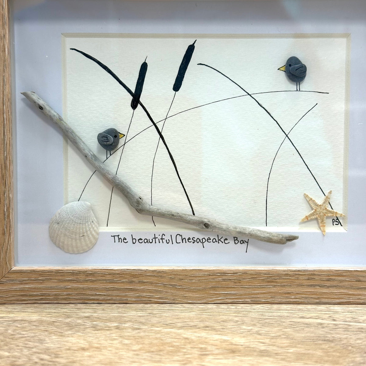 Assorted Inspiring Bird Pebble & Driftwood Art