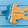 Assorted Sea Turtle Bamboo Charcuterie Boards w/Resin