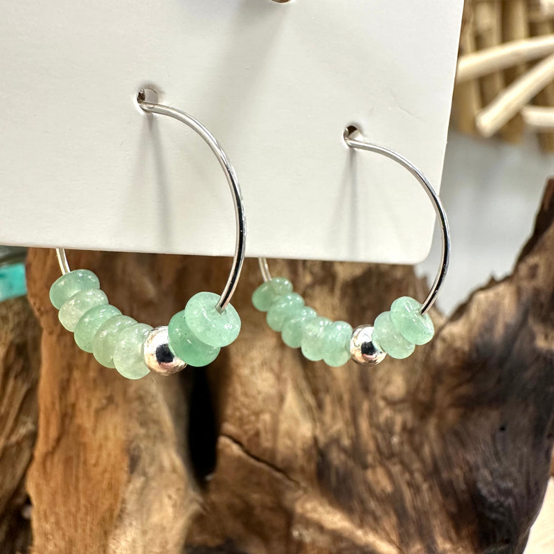 Sea Glass Dangle/ Hoop Earrings