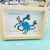 Chesapeake Blue Crab Pebble & Seashell Art