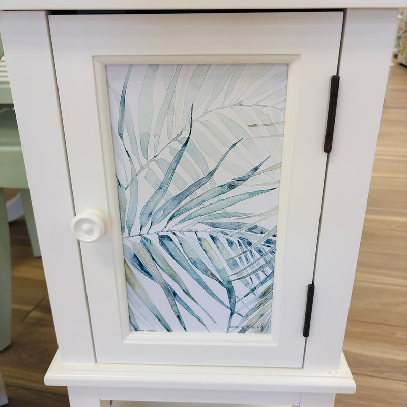 Coastal Accent Table/Cabinet w/ Anastasia Musick Art