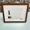 Lighthouse Sea Glass and Pebble Art