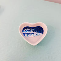 Assorted Resin Poured Heart Ring Dishes