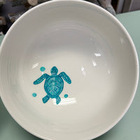 Sea Life Hand Painted Ceramic 6" Bowls Sunshine & Sweet Peas Coastal Decor