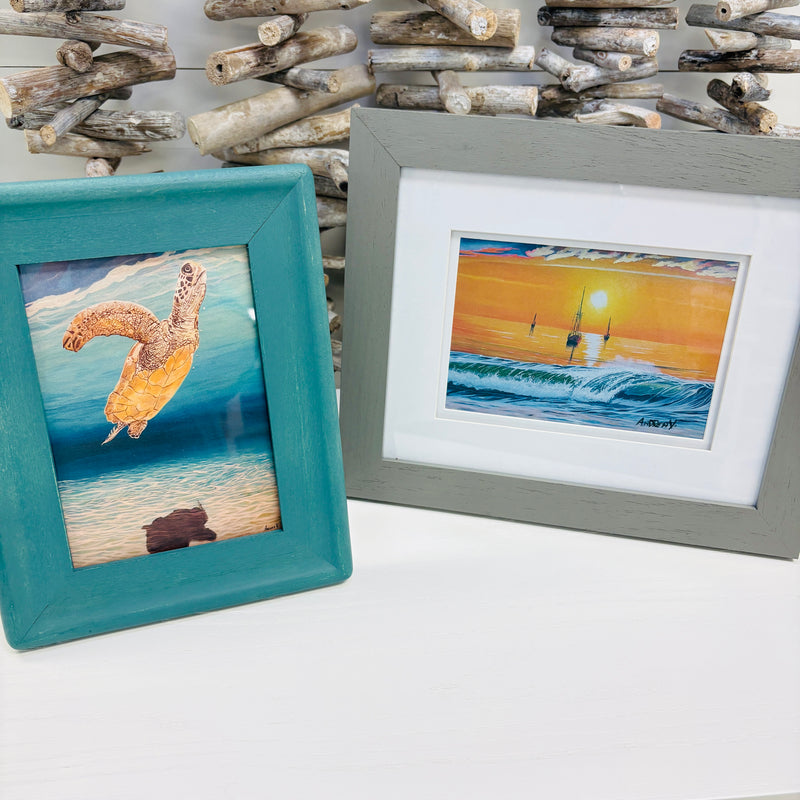 Assorted Artist Prints of Original Paintings: Seascapes and Underwater