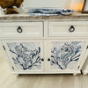 Coastal Cabinet 2 Doors and Drawers w/ Anastasia Musick Artwork