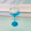 Beach Inspired Resin Stemmed Wine Glass- Wide Cup