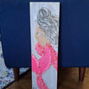 Assorted Mermaid Paintings on Wood w/Glass Embellishments Sunshine & Sweet Peas Coastal Decor