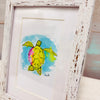 Turtle: Sammy Watercolor Framed Print