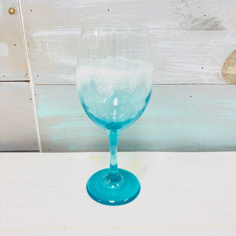 Beach Inspired Resin Stemmed Wine Glass/Goblet