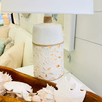 Accent Sand Dollar Table Lamps w/ Night Light