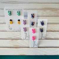 Bathing Suit Stud Polymer Clay Earrings