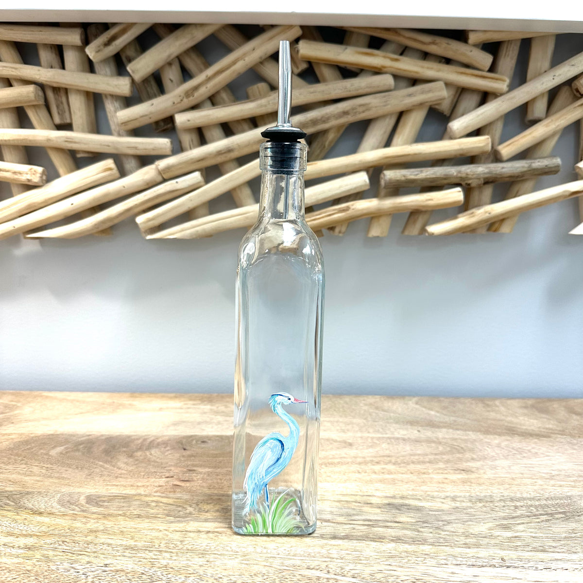 Assorted Ocean Inspired Hand Painted Olive Oil Bottle