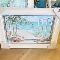 Magarita and a Beach (Jimmy Buffett Tribute) Framed Print