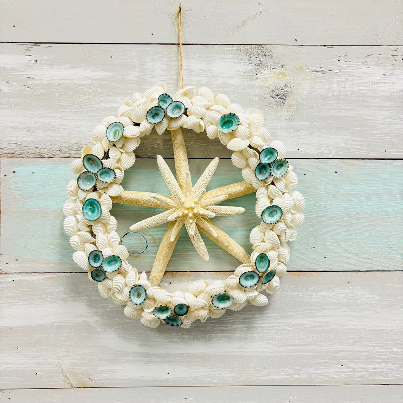 Assorted Seashell, Sea Life, and Sea Glass 12" Wreaths