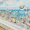 Bicycles at the Beach Framed Print