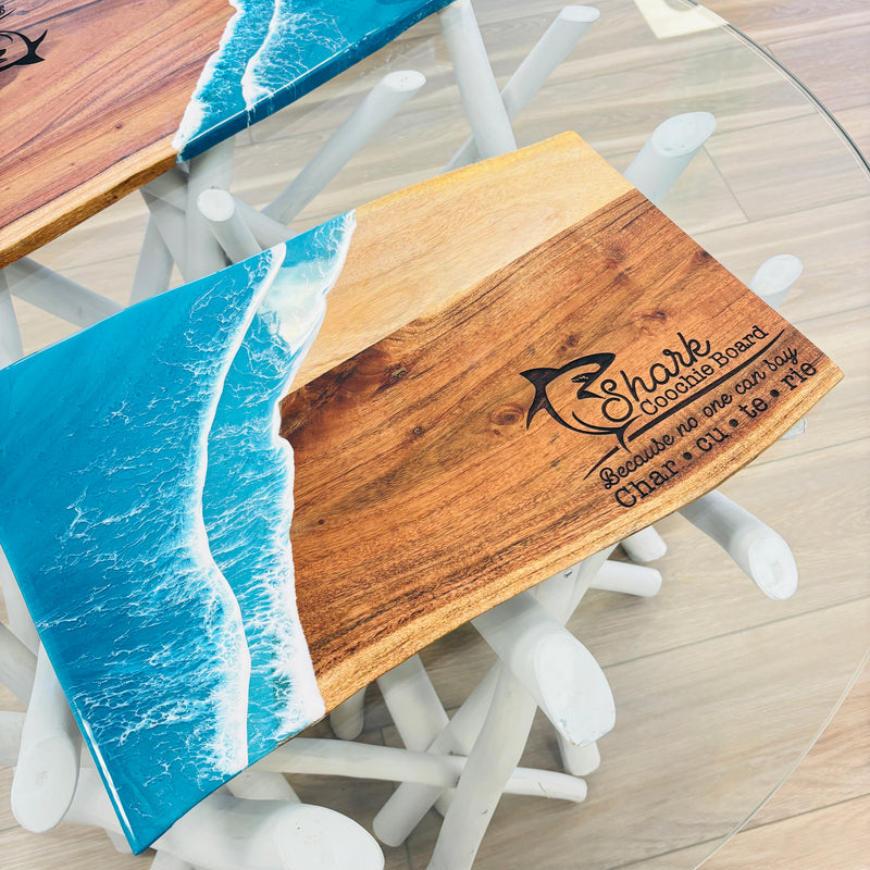 Assorted Shark Resin Charcuterie/Serving Boards