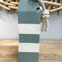 Striped Wooden Buoy