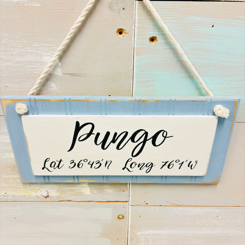 Wooden Coordinate Signs