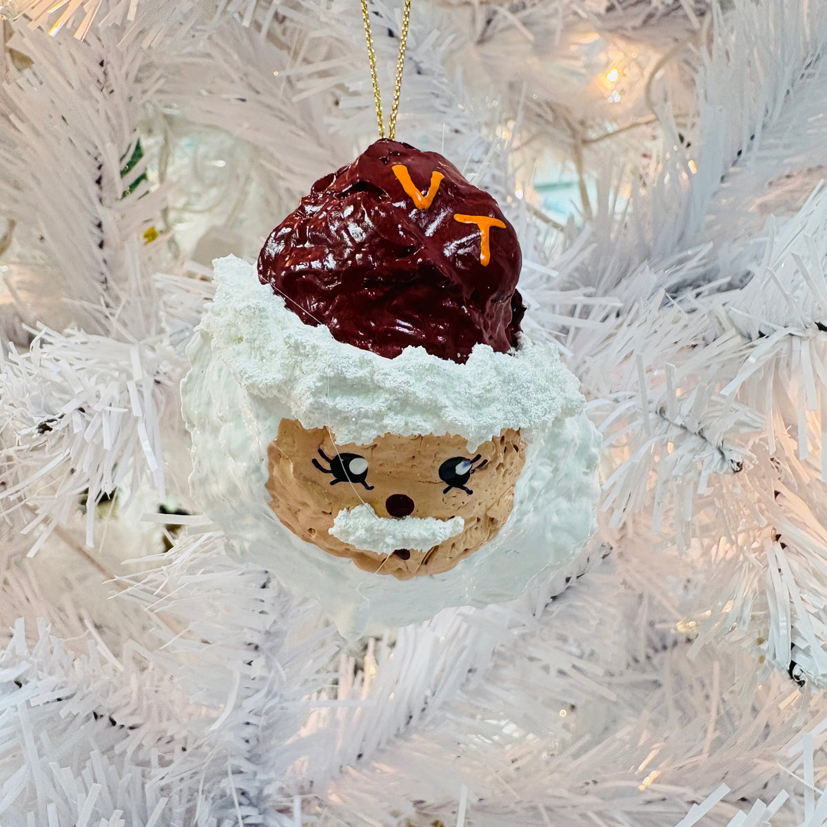 Assorted Oyster Santa Virginia Universities Ornament