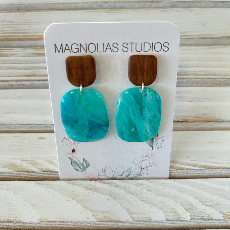 Assorted Dangle Polymer Clay Earrings- Ocean Inspired