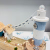 2 Cottage & Lighthouse Scene on Driftwood - Autumn