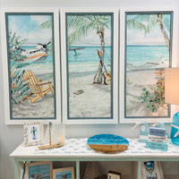 Jimmy Buffett Tribute Framed 3 Panel Print