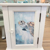 Coastal Accent Table/Cabinet w/ Anastasia Musick Art