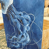 30"x 40" Original Jellyfish Painting Sunshine & Sweet Peas Coastal Decor