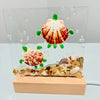 Acrylic LED Lights w/ Coastal Designs in Glass, Sand, Shells Resin