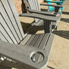 Driftwood Gray Poly Outdoor Furniture Folding Adirondack Chairs